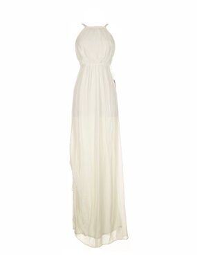Show Me Your Mumu Ivory Maxi Dress High Neck Backless Bridal Boho Wedding